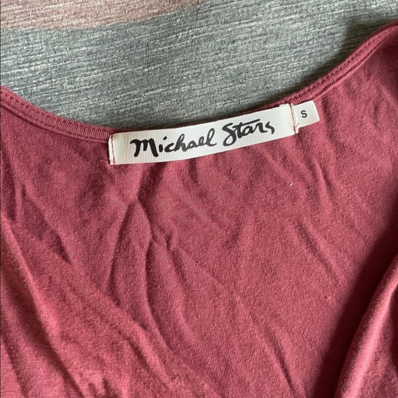 Michael Stars Cozy Jersey Knit Jumpsuit in Deep Burgundy - Picture 8 of 10